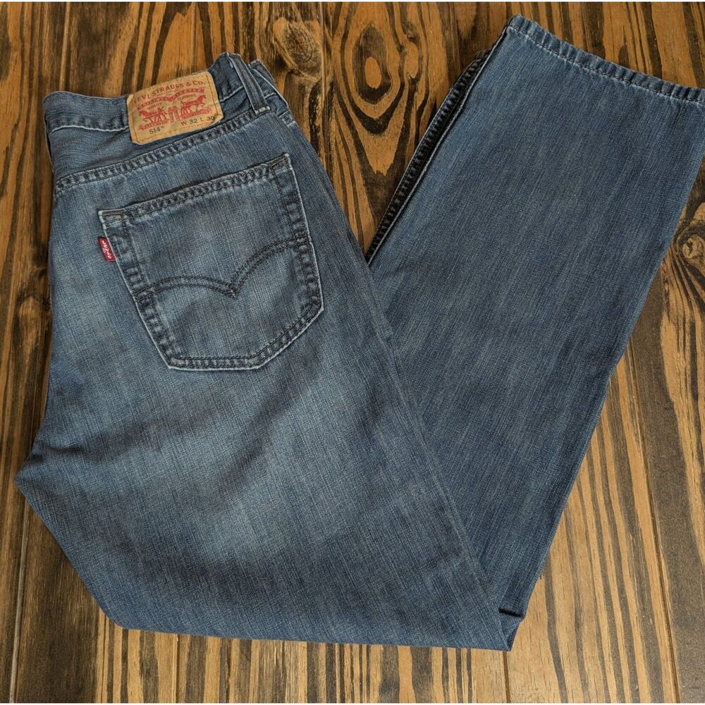 Men's Levi's 514 Straight Leg Blue Jeans W32 L30